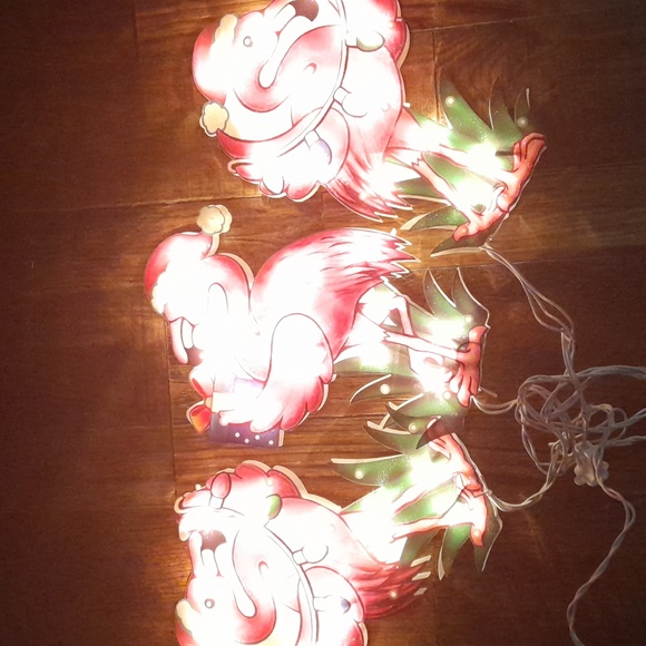 3 Christmas Flamingo Pathway Markers Light Up with Ground Stakes New in Box - Picture 2 of 8